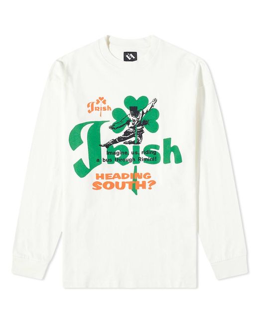 The Trilogy Tapes Green Long Sleeve Irish T-shirt for men