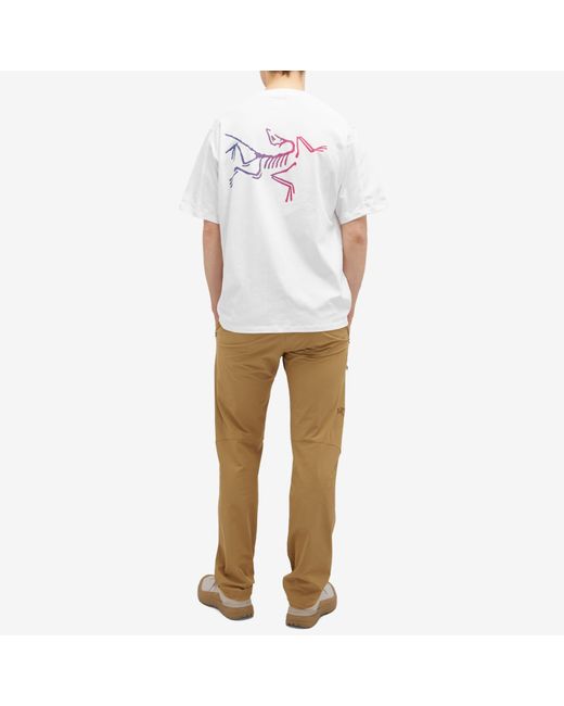 Arc'teryx White Kragg Logo T-Shirt for men