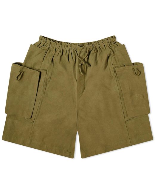 STORY mfg. Green Salt Shorts for men