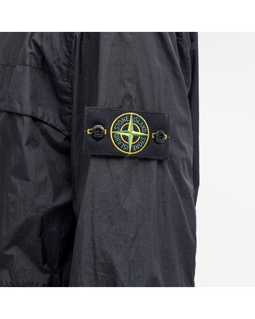 Stone Island Black Crinkle Reps Hooded Jacket for men