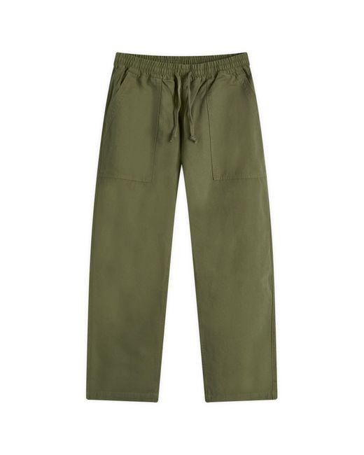 Service Works Green Classic Canvas Chef Pants for men