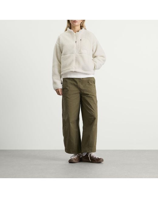 The North Face White Extreme Pile 2 Full Zip Jacket