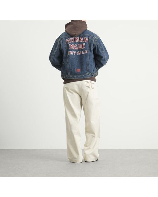 Human Made Blue Corduroy Collar Denim Jacket for men