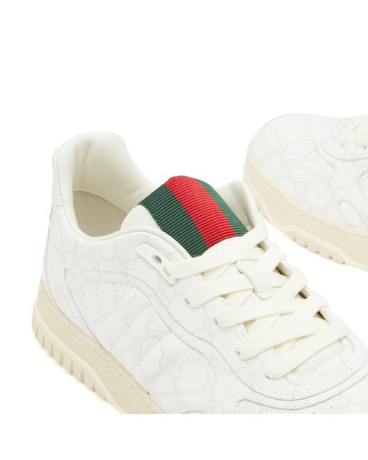 Gucci White Re-Web Monogram Sneaker for men
