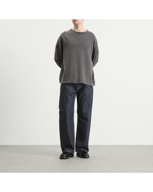 Our Legacy Gray Washed Slack Sweatshirt for men