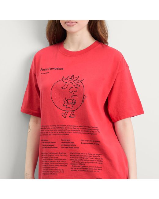 Damson Madder Red Presented By End. Recipe With Friends Graphic T-Shirt