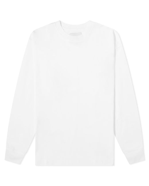 Studio Nicholson White Long Sleeve Javelin T-Shirt for men