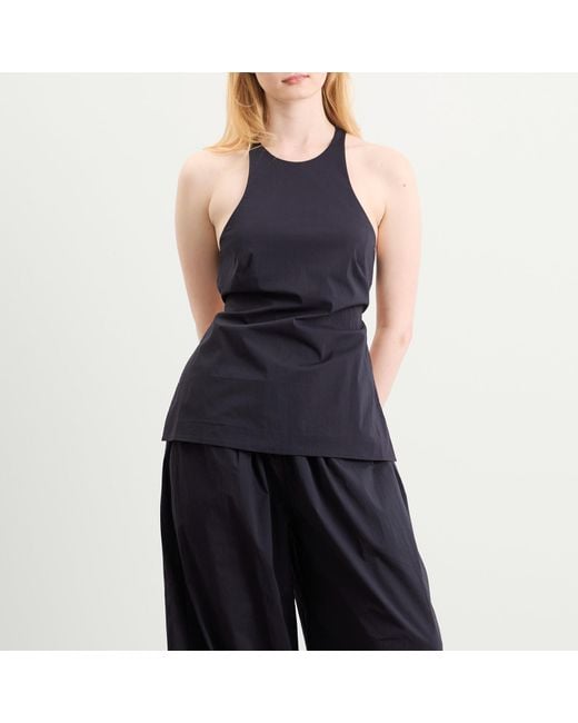 St. Agni Blue Racerback Top
