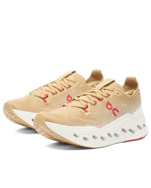 On Shoes Natural Cloudsurfer Max Sneaker