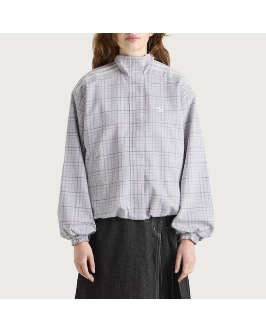 Adidas Gray Check Track Top