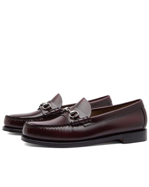 G.H.BASS Brown Lincoln Horse Bit Loafer for men