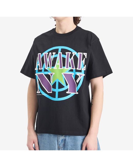 AWAKE NY Blue Crosshair T-Shirt for men