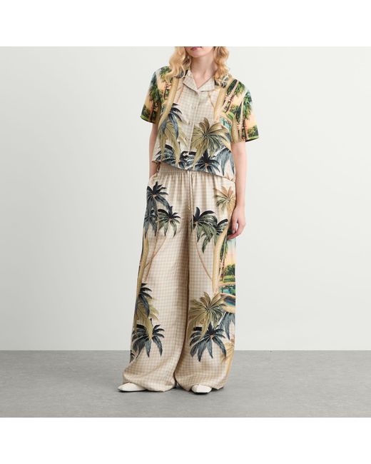 Amiri Metallic Paradise Print Shirt