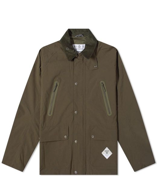 Barbour Cotton Beacon Bedale Showerproof Jacket in Sage (Green) for Men ...