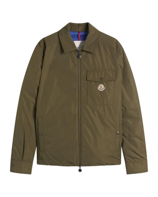 Moncler Green Vigeon Shirt Jacket for men