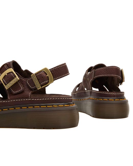 Dr. Martens Brown Wrenlie Open Fl Sandal