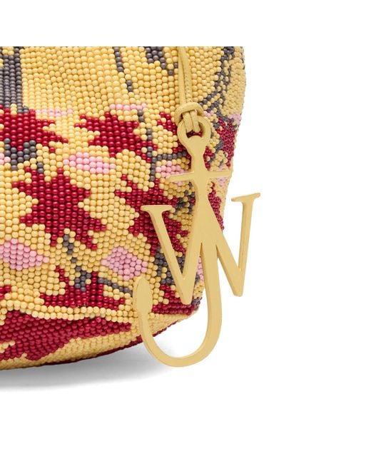 J.W. Anderson Metallic Mini Beaded Shopper