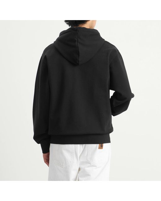 Arte' Black Eyes Front Zip Hoodie for men