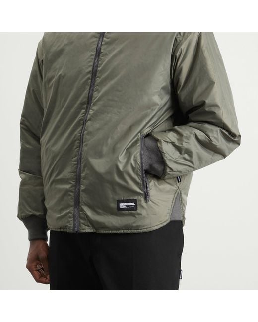 Neighborhood Gray Reversible Padded Jacket for men
