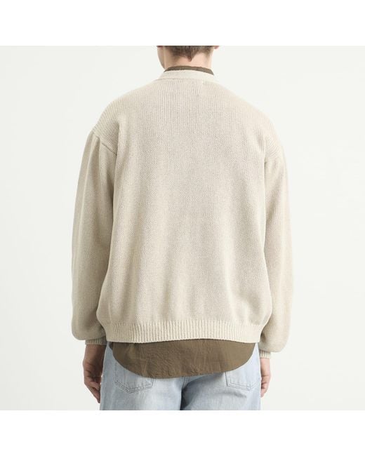 Kaptain Sunshine Natural Cotton Washi Hand Frame Cardigan for men