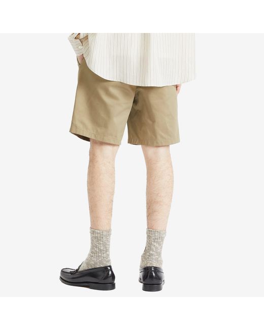 AMI Natural Elasticated Waist Cotton Shorts for men