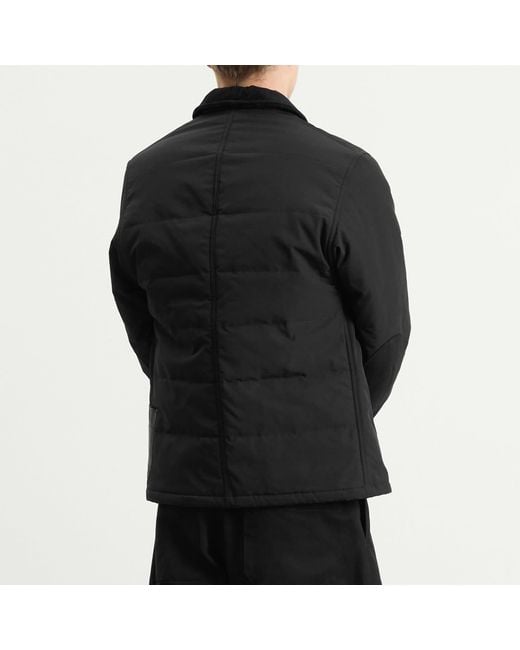 Junya Watanabe Black Oxford Leather Jacket for men