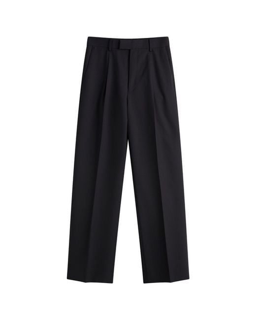 Auralee Blue Super Fine Tropical Wool Slacks for men