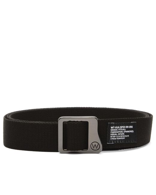 (w)taps Black Webbing Belt for men
