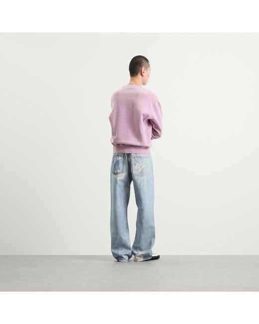 Our Legacy Purple Base Sweatshirt for men