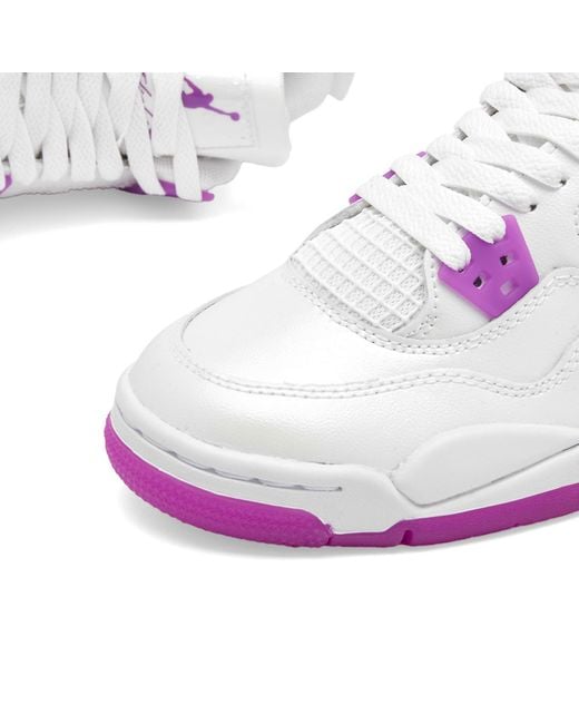 Nike Purple 4 Retro Edge Gs Sneakers