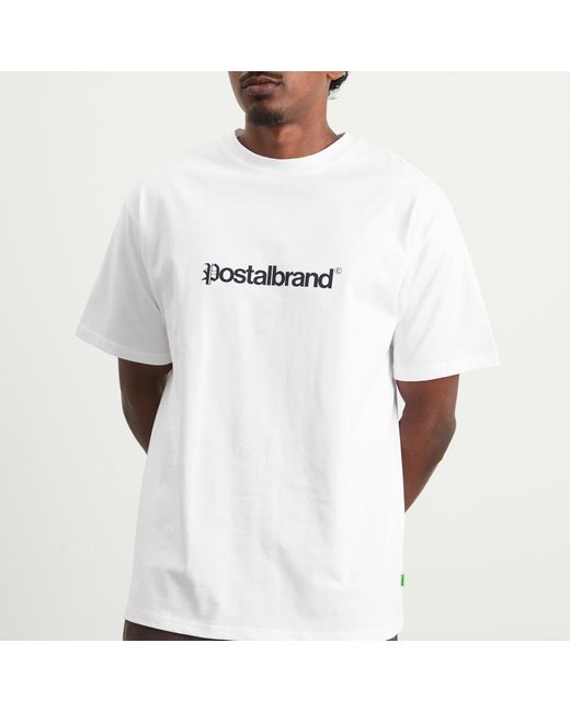 Postalco White Headline T-Shirt for men