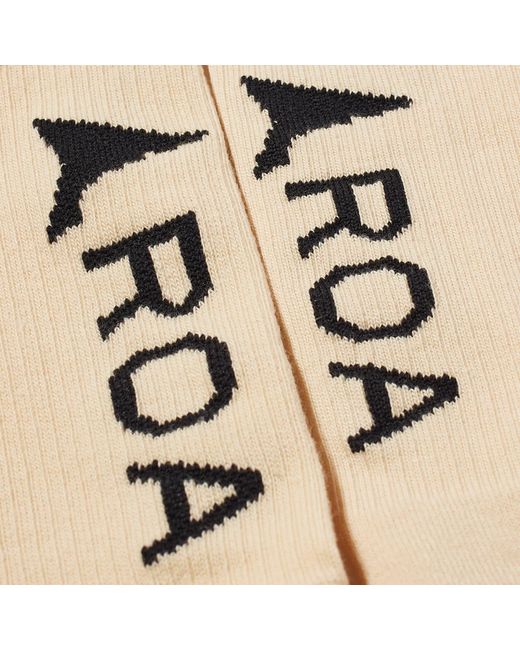 Roa Natural Logo Socks for men
