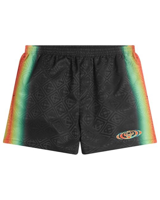 Casablanca Gray Monogram Swim Shorts for men