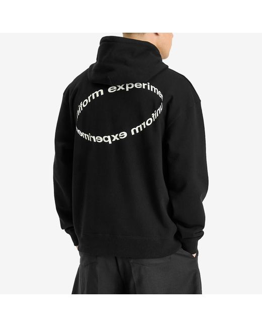 Uniform Experiment Black Loop Logo Hoodie for men