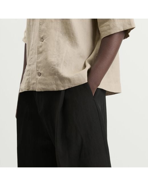 Studio Nicholson Black Fowld Pleated Short for men