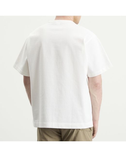 NANGA White Eco Hybrid Duck Vintage T-Shirt for men
