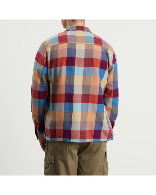 Folk Blue Patch Shirt for men