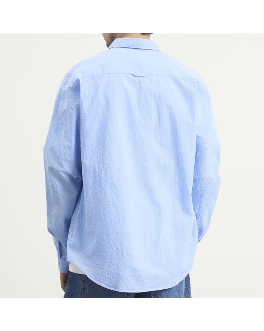 Folk Blue Relaxed Fit Shirt for men