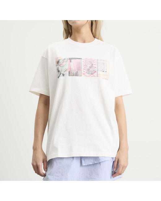 Damson Madder Natural Slow Life Crossword Graphic T-Shirt