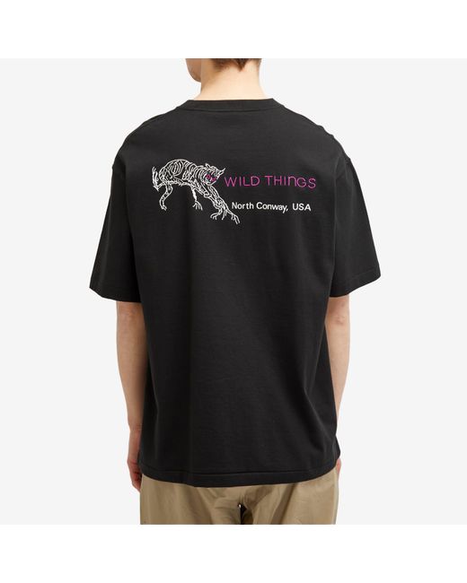 Wild Things Black Wild Cat T-Shirt for men