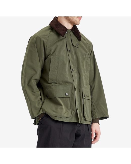 Barbour Green Os Peached Bedale Casual Jacket for men