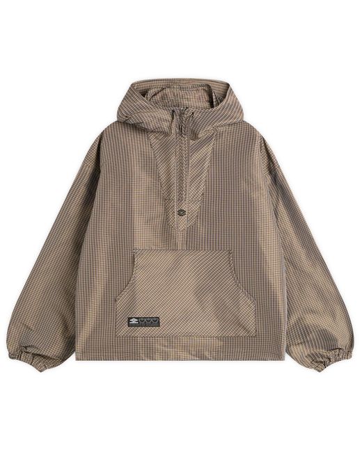 Umbro by Slam Jam Brown Masked Check Anorak for men