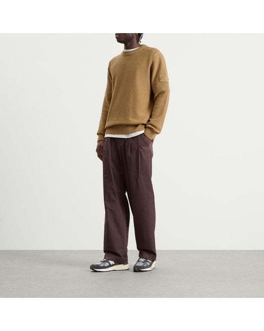Stone Island Brown Ghost Cotton Cashmere Knit Jumper for men
