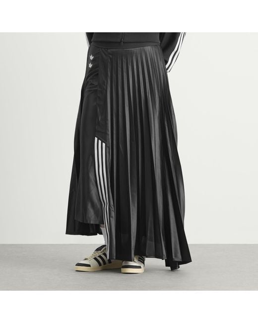 adidas X Willy Chavarria Pleated Skirt in Black | Lyst