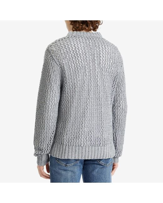 Won Hundred Gray Ryder Crew Neck Jumper for men