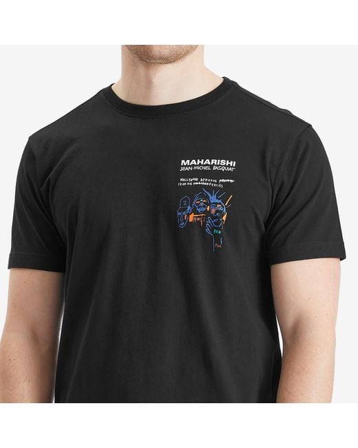 Maharishi Black Basquait Year Of The Snake T-Shirt for men