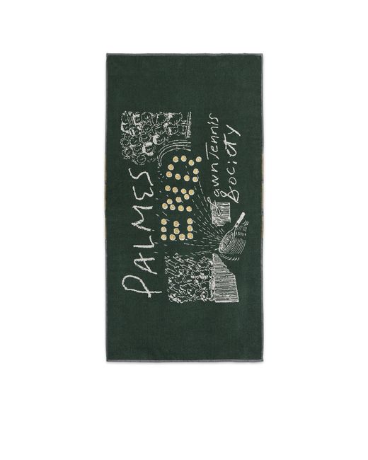 Palmes Green End. X Crowd Tennis Towel for men