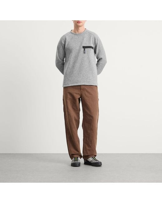 Patagonia Gray Better Sweater Crewneck Sweatshirt for men
