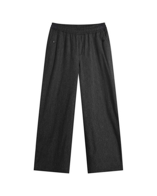 YMC Gray Miners Wool Wide Tailored Trousers