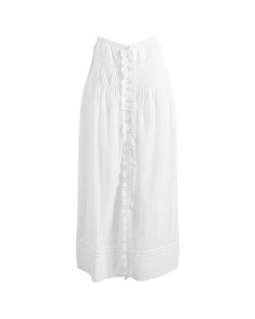 Isabel Marant White Étoile Loraine Maxi Skirt